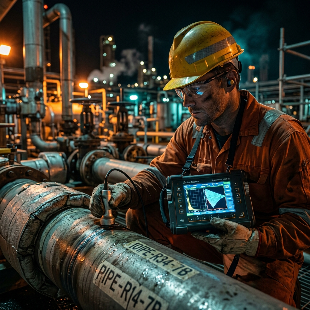 Advanced ultrasonic diagnostics in action.